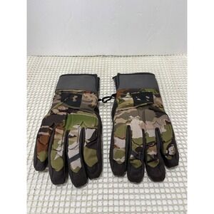 Under Armour Gloves GORE WINDSTOPPER Insulated Gloves S Green Black Camo EUC